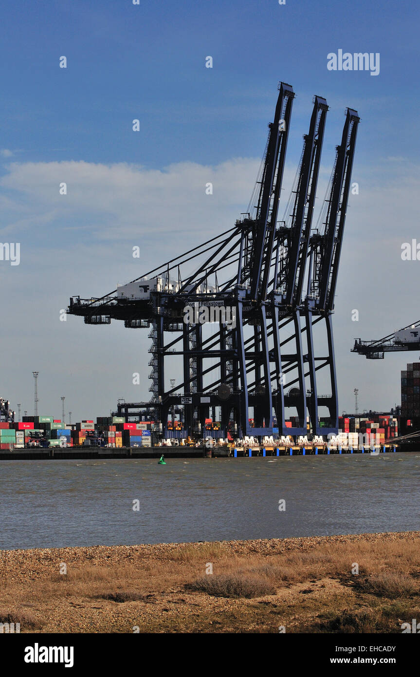 Felixstowe Docks Stock Photo