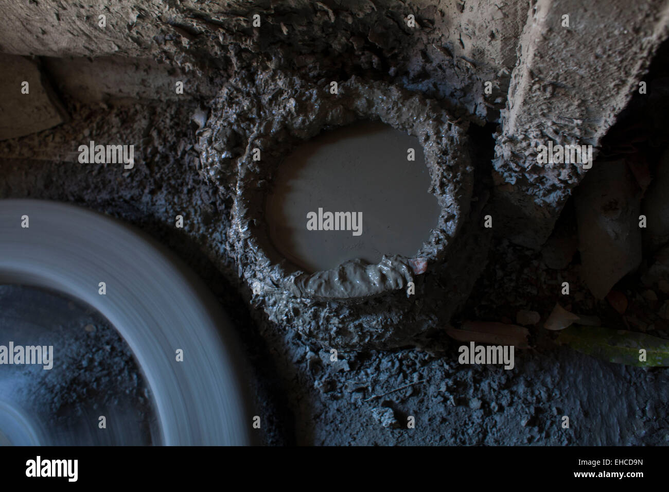 Dhaka Bangladesh 11th March 2015 Potter making pots using clay near