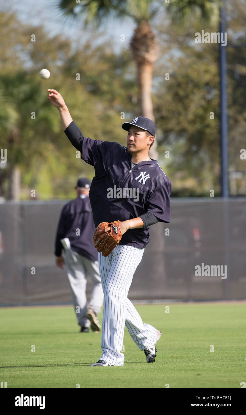Tampa, Florida, USA. 10th Mar, 2015. Masahiro Tanaka (Yankees) MLB : New York Yankees spring training camp in Tampa, Florida, United States . © Thomas Anderson/AFLO/Alamy Live News Stock Photo