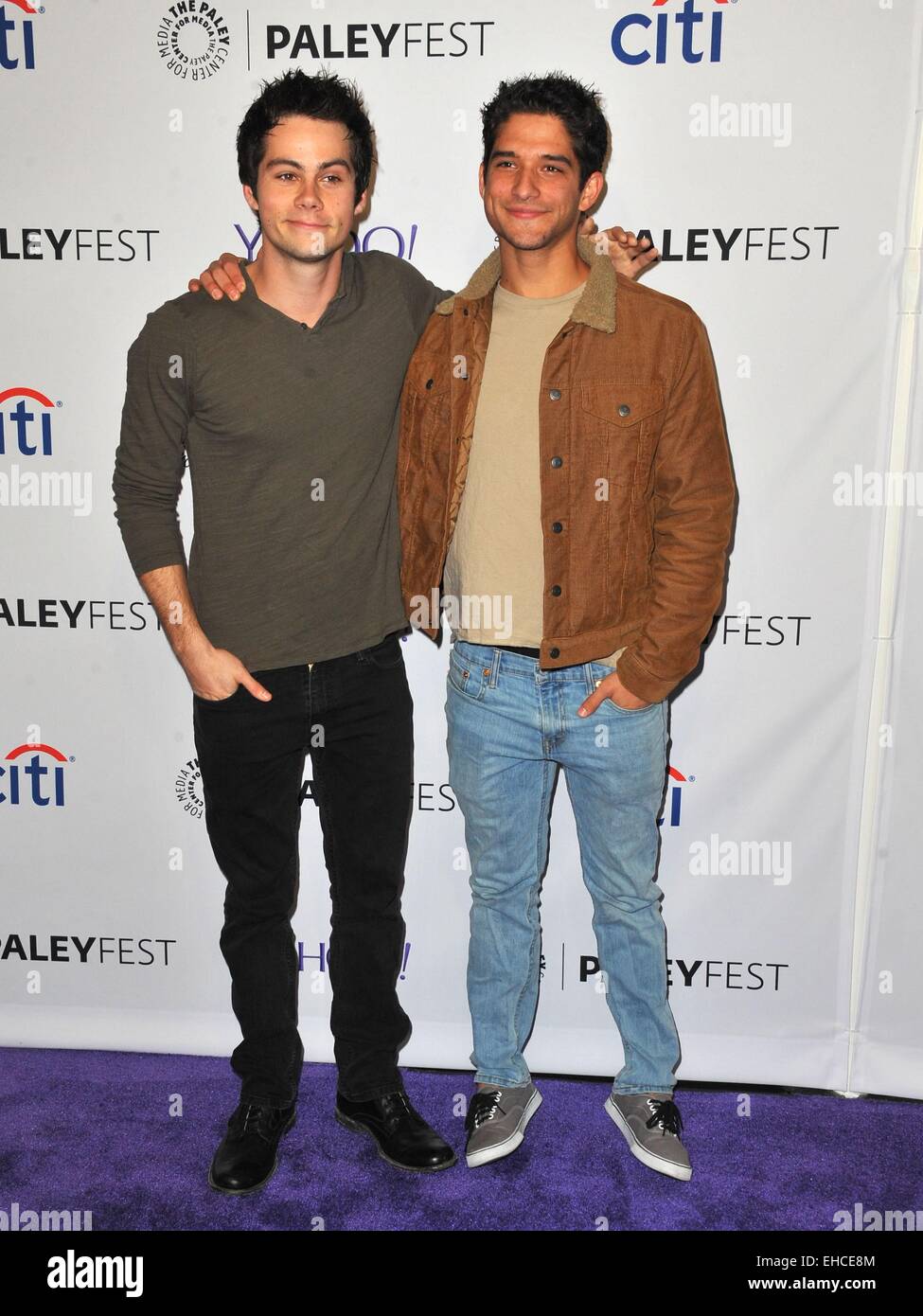 Los Angeles, CA, USA. 11th Mar, 2015. Dylan O'Brien, Tyler Posey in  attendance for 32nd Annual PALEYFEST Presentation: MTV TEEN WOLF, The Dolby  Theatre at Hollywood and Highland Center, Los Angeles, CA