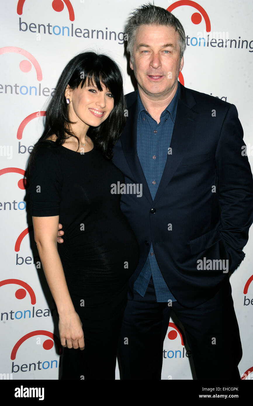 Hilaria Baldwin and Alec Baldwin attend 6th Annual Bent On Learning Inspire! Gala at Capitale on March 10, 2015 in New York City/picture alliance Stock Photo