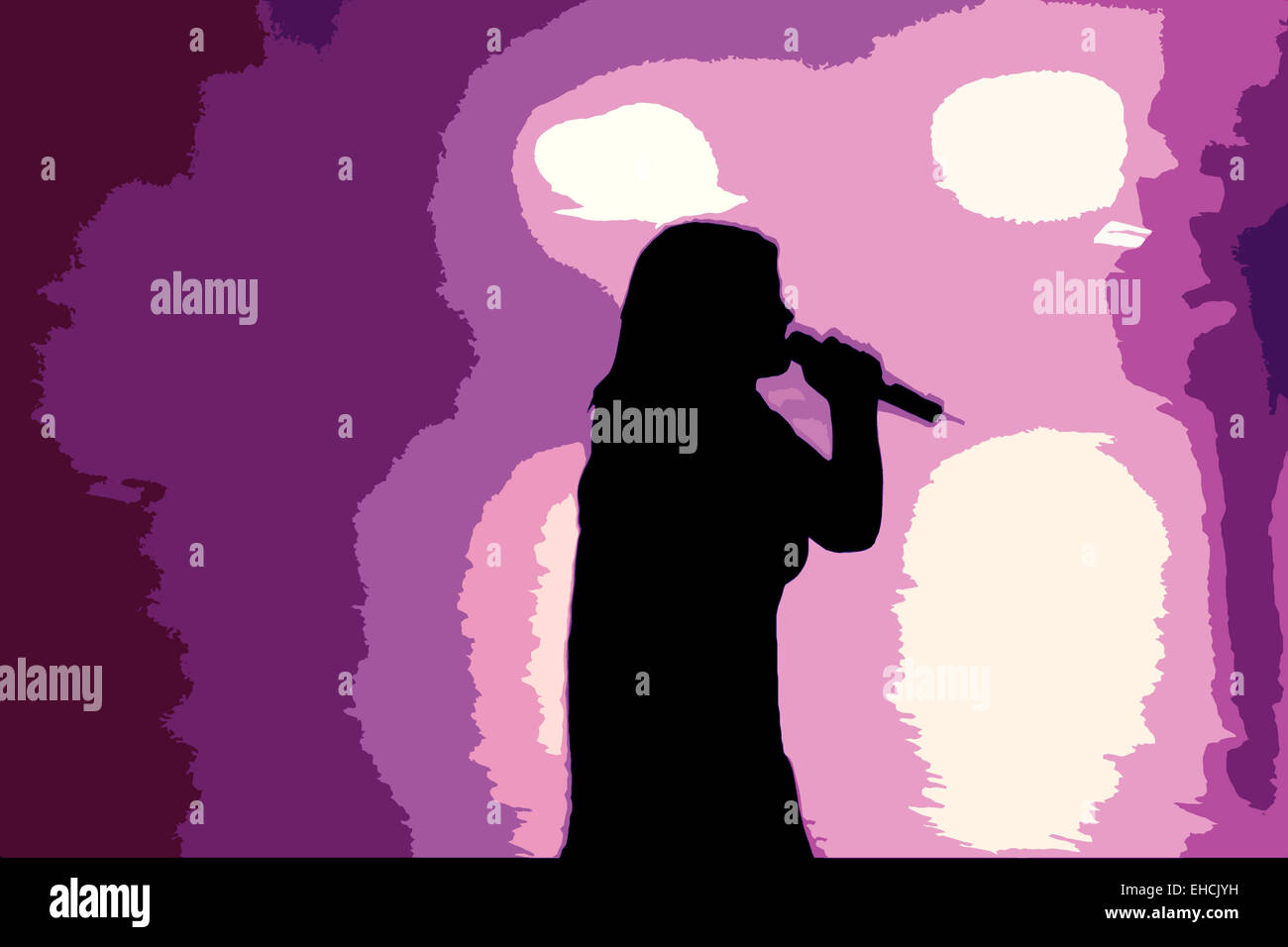 Song in Pink Stock Photo