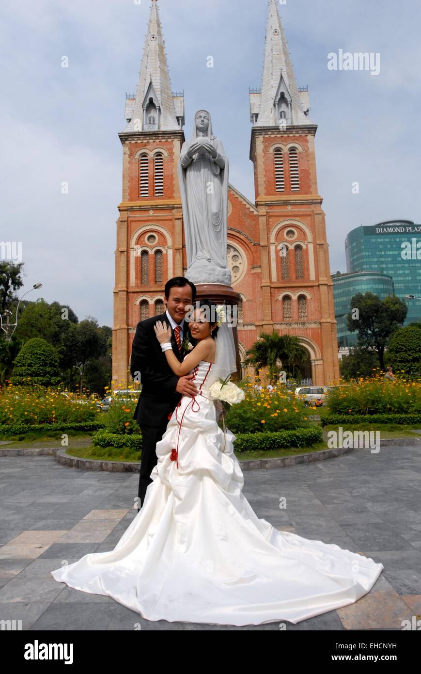 Hochzeit in Vietnam, wedding Saigon Stock Photo