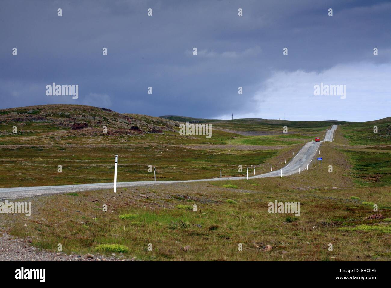 Road in northern Norway Stock Photo