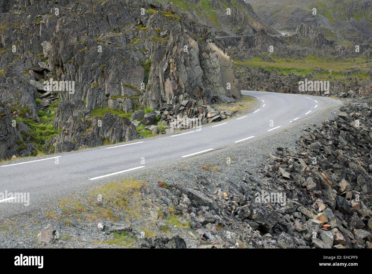 Road in Northern Norway Stock Photo