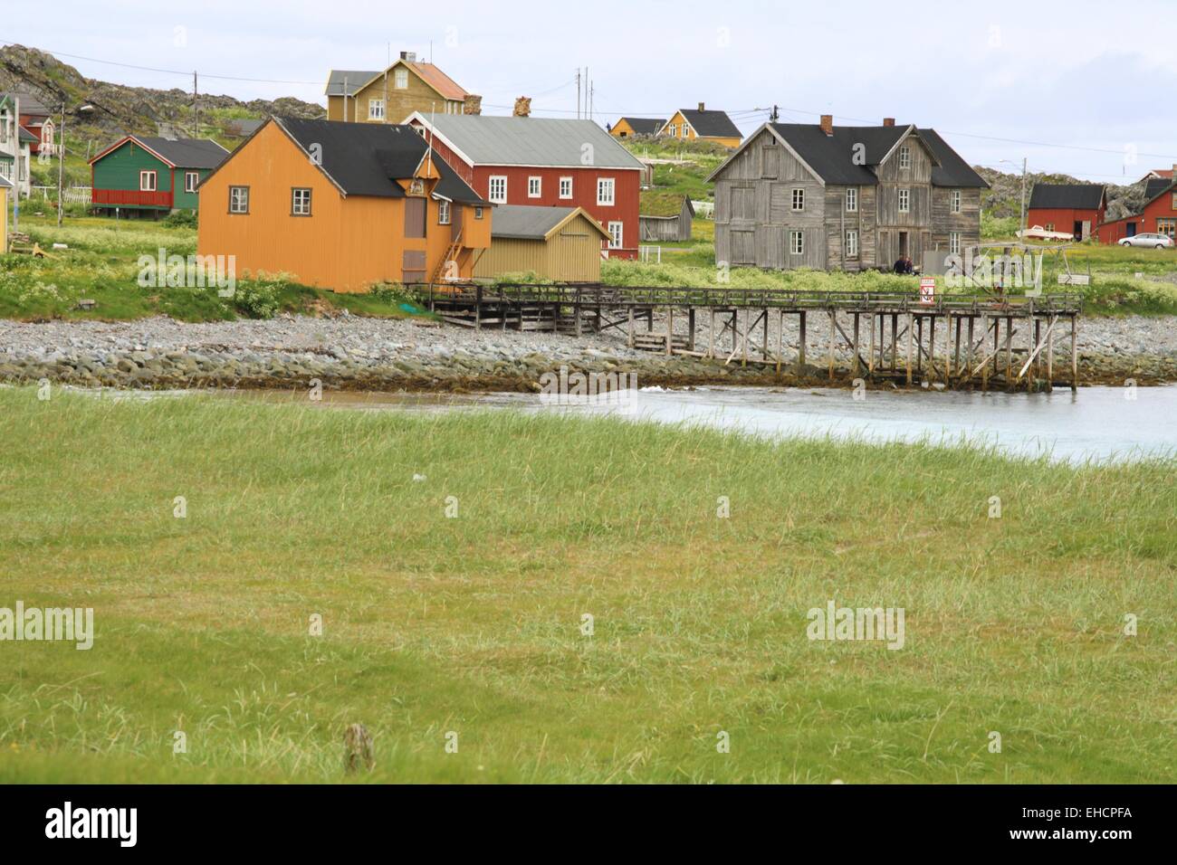 fishermen's settlement, northern Norway Stock Photo