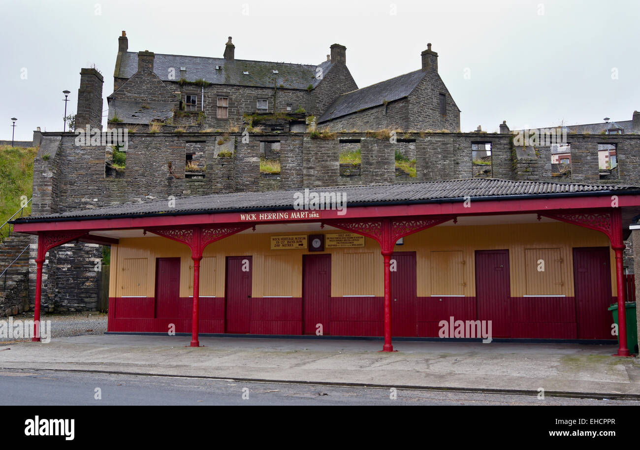 Restored Wick herring mart, Caithness, Scotland Stock Photo Alamy