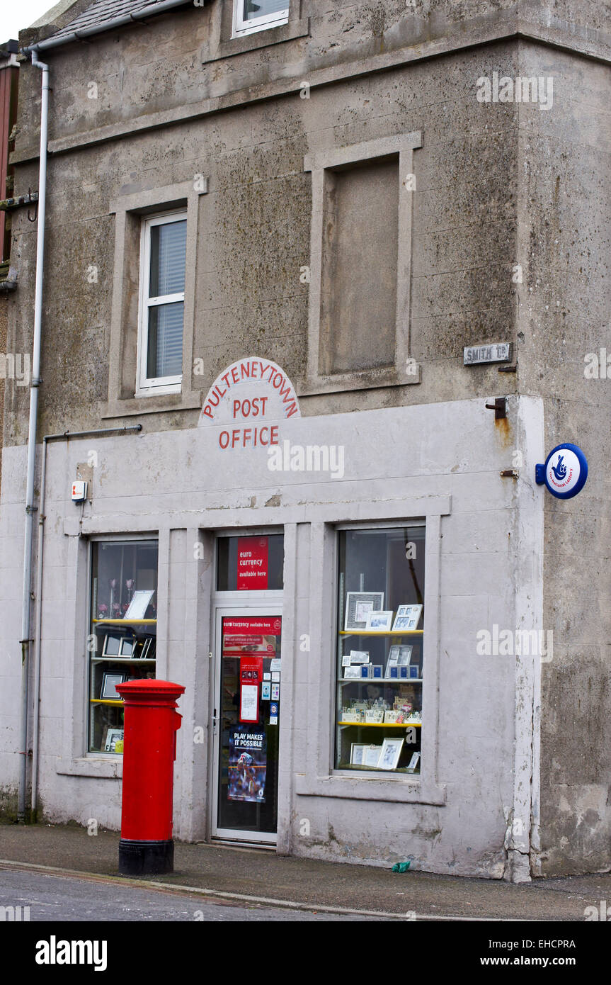 Pulteneytown post office,box Wick, Caithness, Scotland Stock Photo