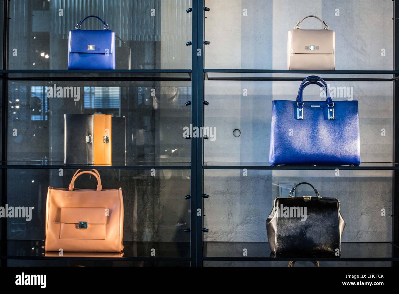 Lady's purses by fashion brand Hugo Boss are on display in a showroom Stock  Photo - Alamy