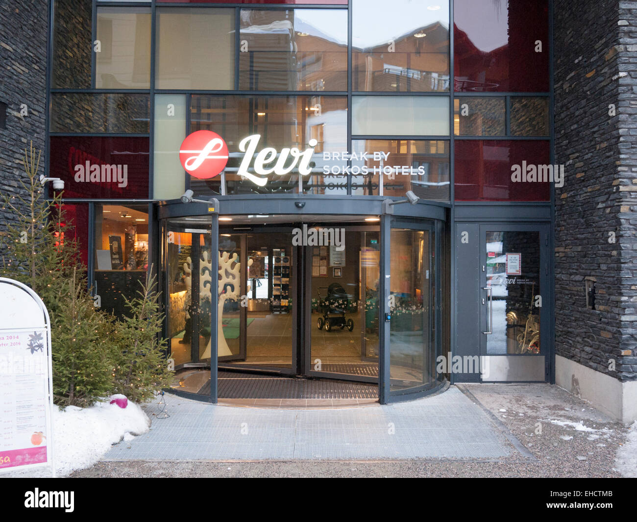The entrance to the Levi Break by Sokos Hotel at the ski resort of Levi  Lapland Finland Stock Photo - Alamy