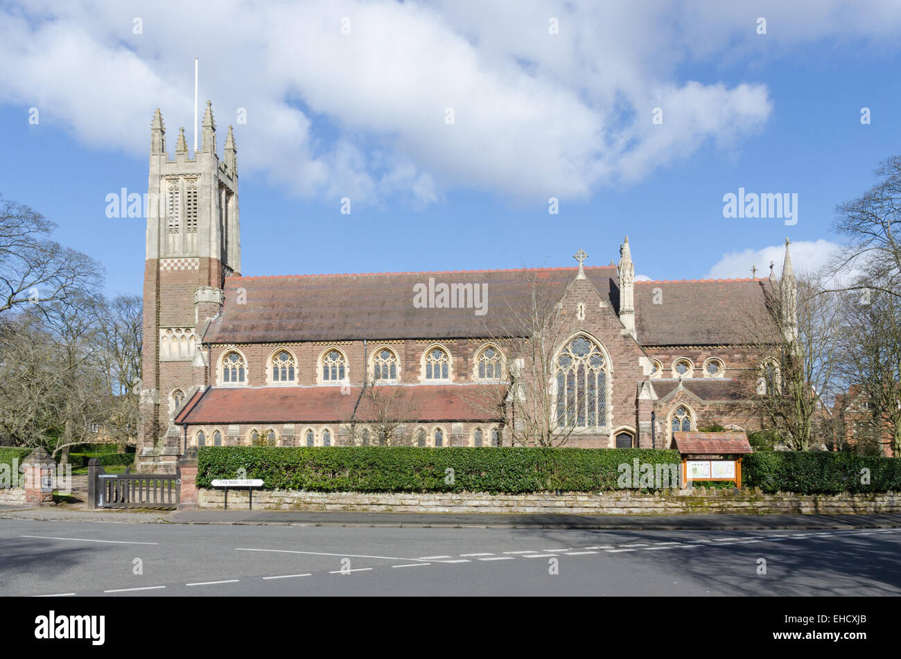 St Agnes Church in Colmore Crescent in Moseley, Birmingham in the St Agnes, Moseley conservation area Stock Photo