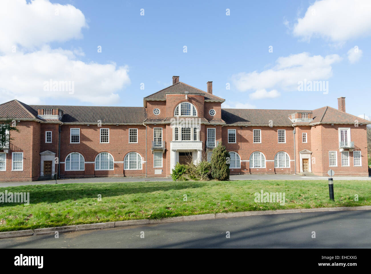 The former office of the Ideal Benefit Society on the Pitmaston Estate in Moseley. Now developed into the Church of Scientology. Stock Photo