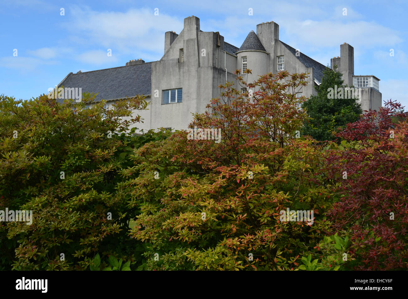 Hill House in Helensburgh, designed by Charles Rennie Mackintosh Stock Photo