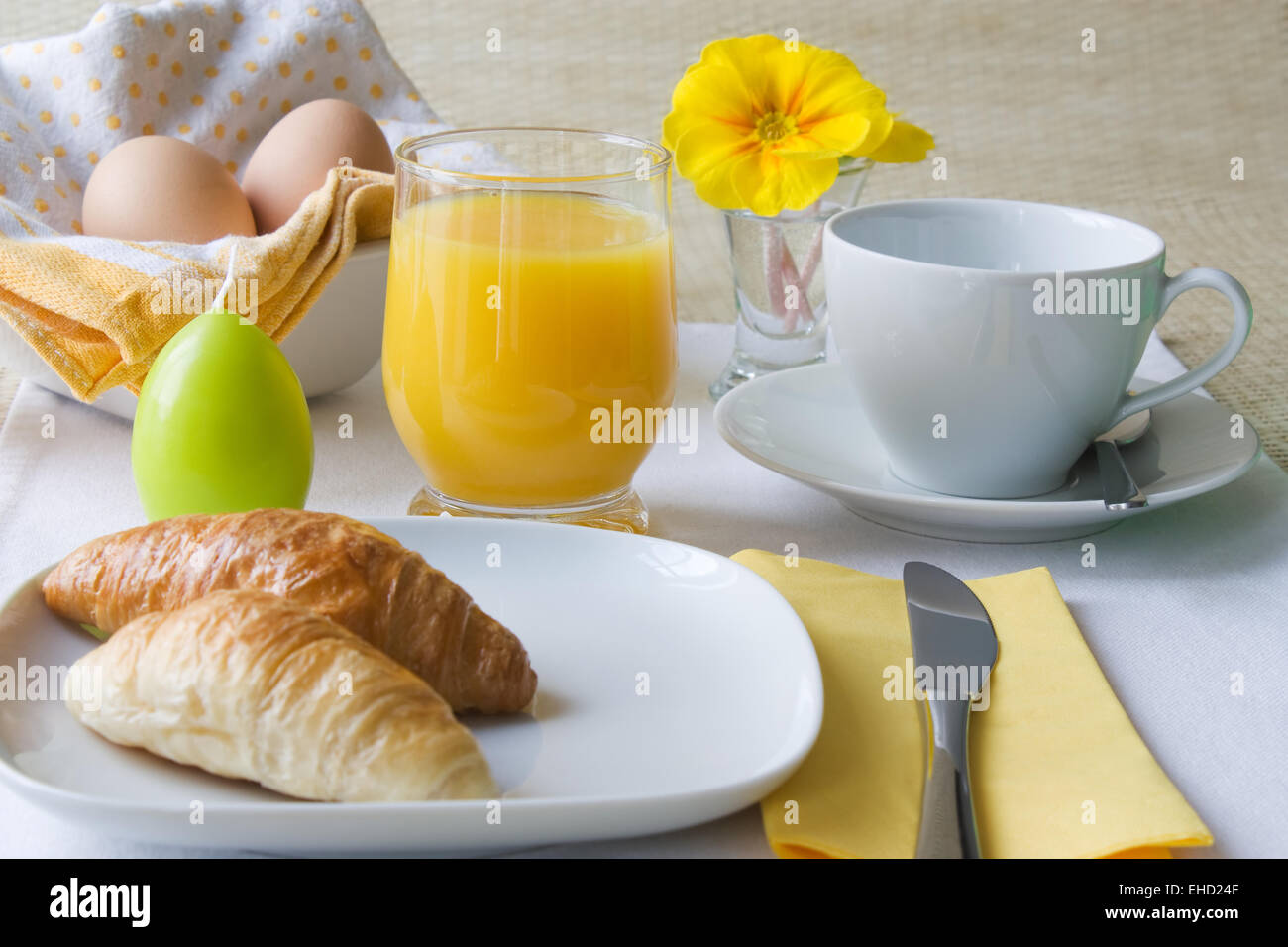 Osterfrühstück - Easter breakfast Stock Photo