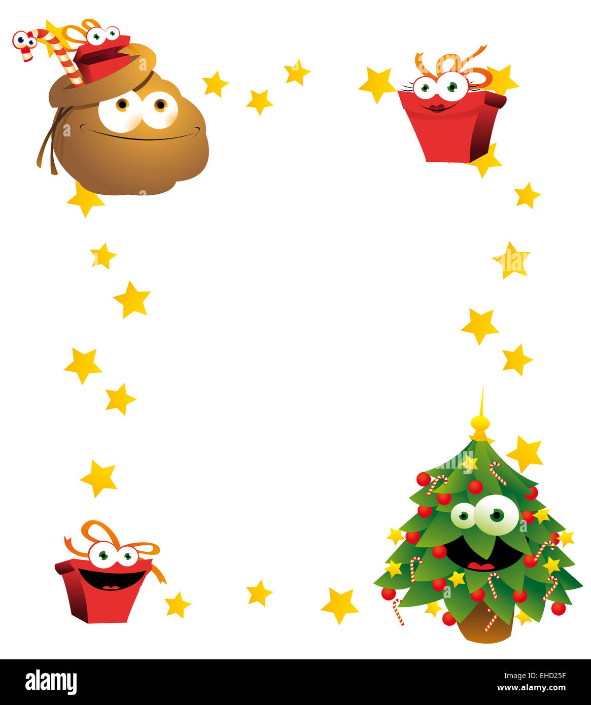 Vertical Christmas frame Stock Photo Alamy