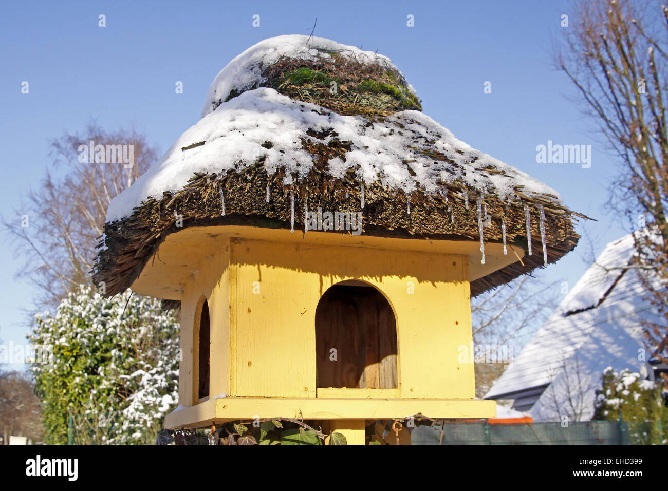 Aviary in winter Stock Photo Alamy