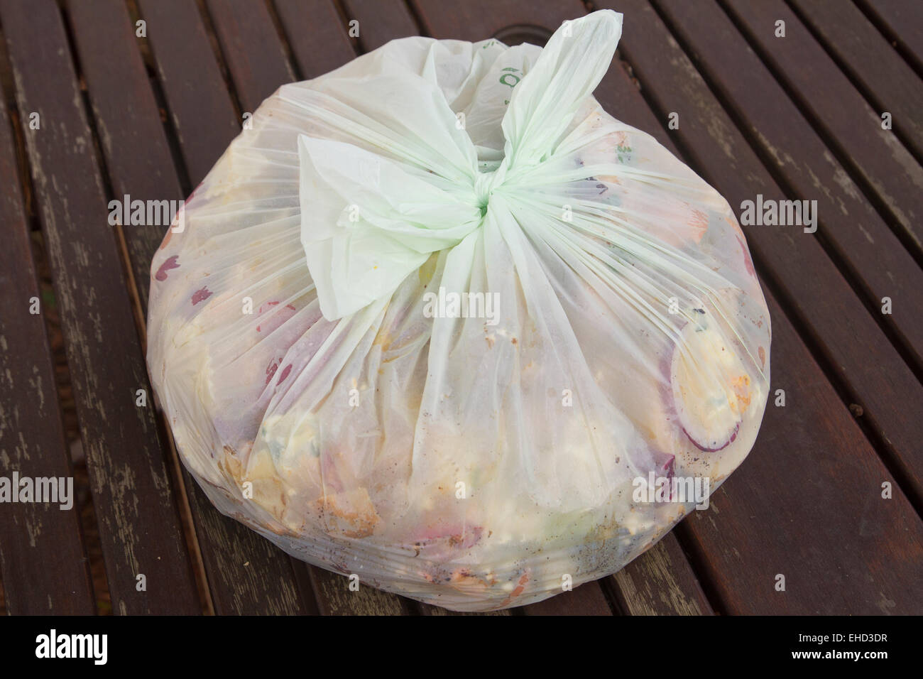 food waste in recycling caddy Stock Photo Alamy