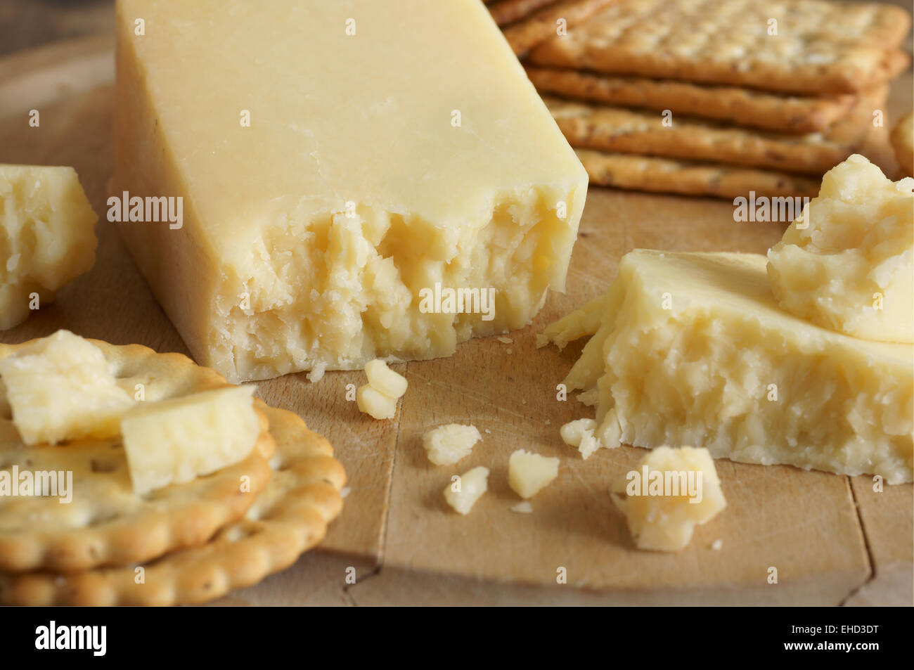 Lancashire cheese a traditional English cheese similar to Cheddar from
