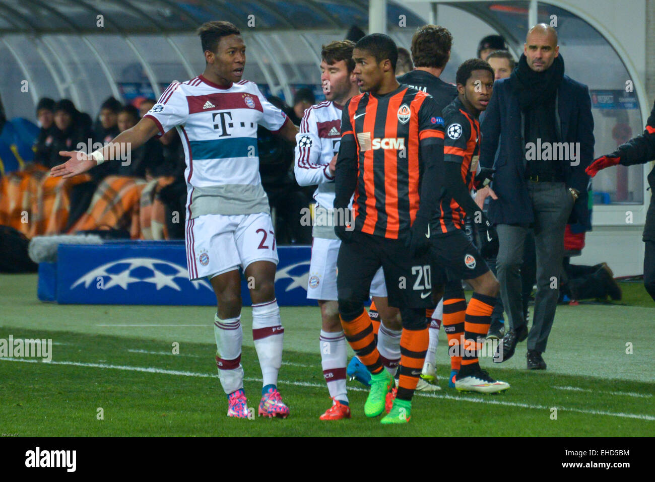 Jerome Boateng And Costa Douglas During The Match Between Fc Shakhtar Stock Photo Alamy