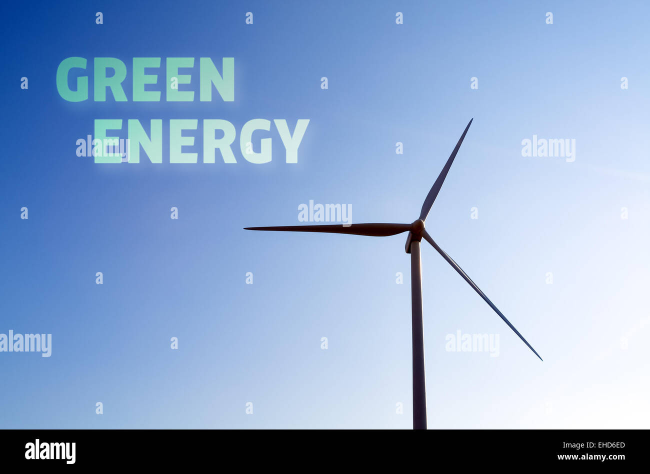 Ecological approach for alternative sources of energy Stock Photo
