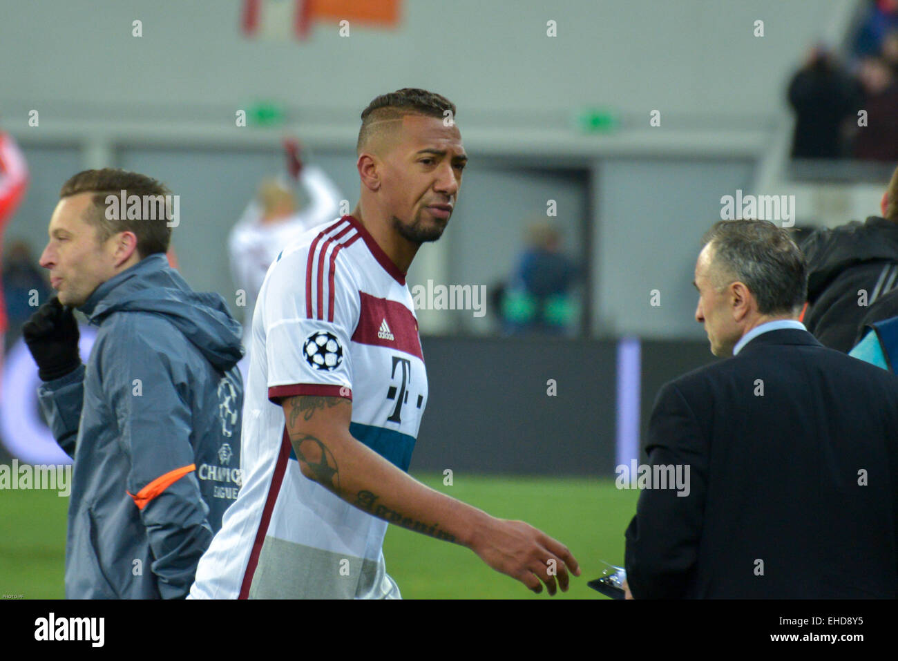 Jérôme Boateng during the match between FC Shakhtar Donetsk vs FC Bayern München. UEFA Champions League. Stock Photo