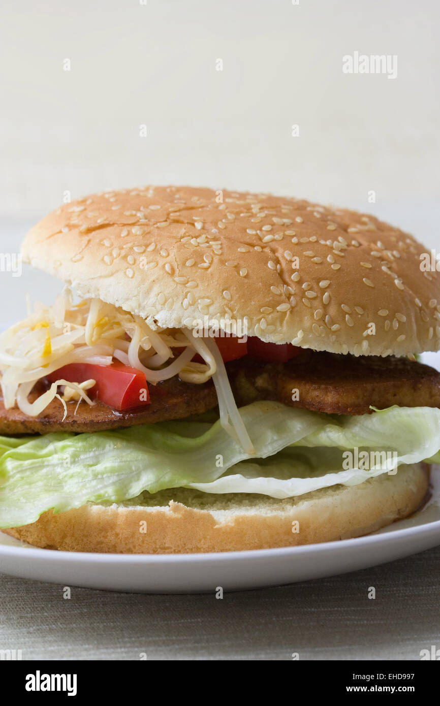 Asiatischer Burger - Asian Burger Stock Photo