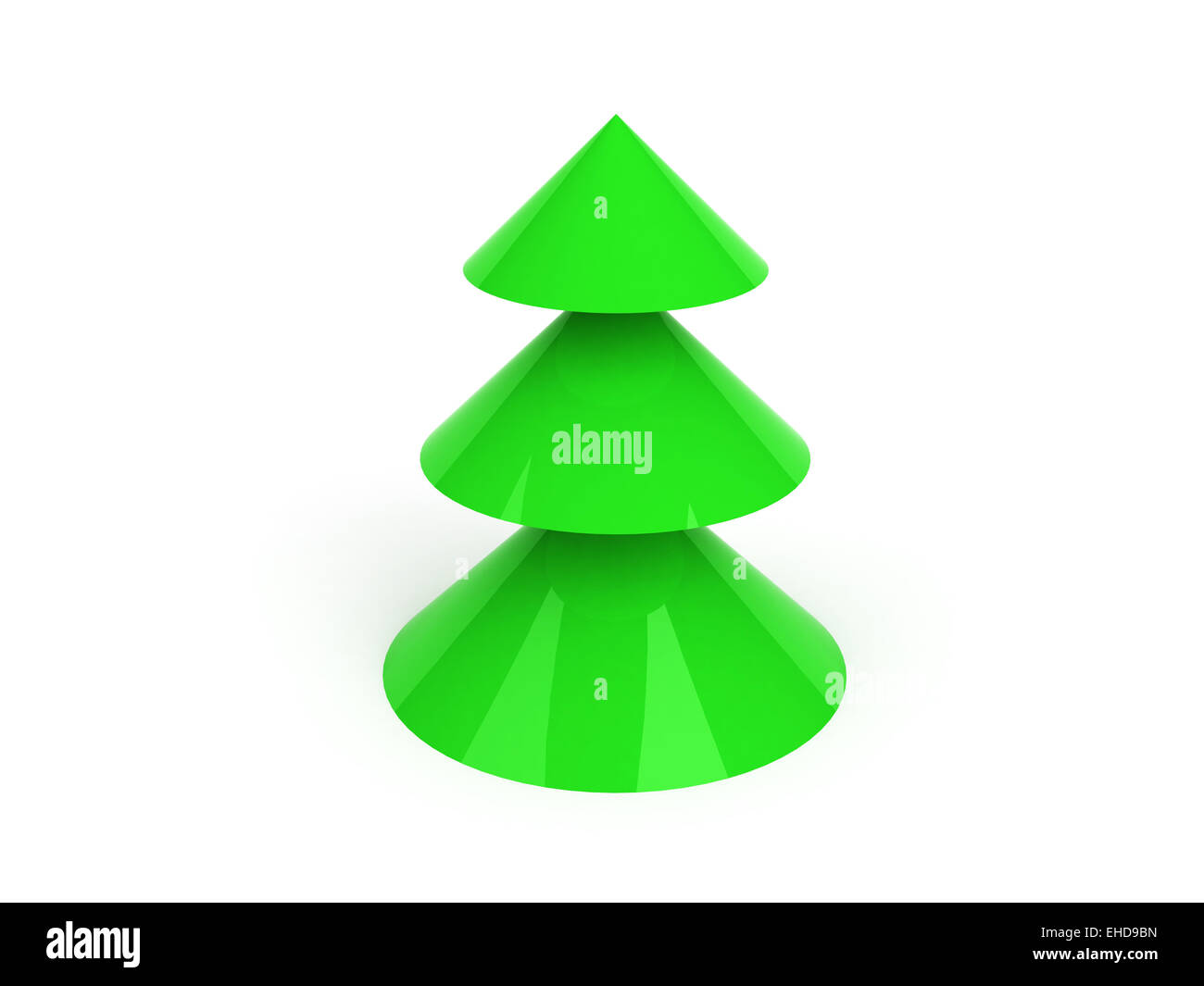 simple christmas tree toy Stock Photo
