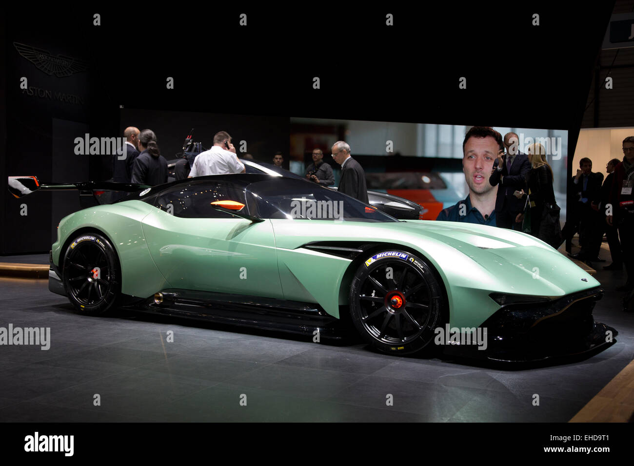Aston Martin Vulcan shown at the Geneva Motor Show 2015 Stock Photo