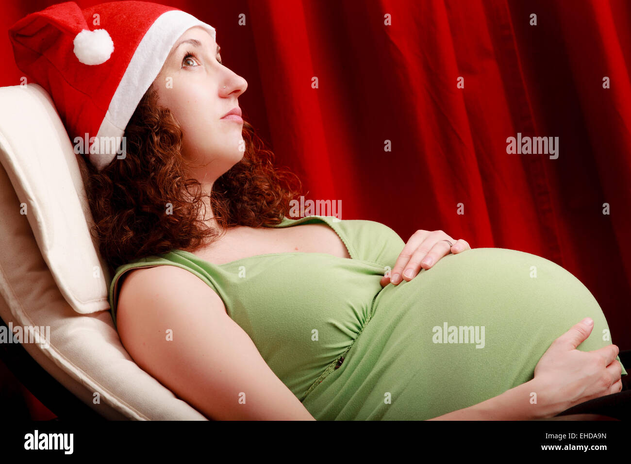 full-term-pregnant-woman-stock-photo-alamy