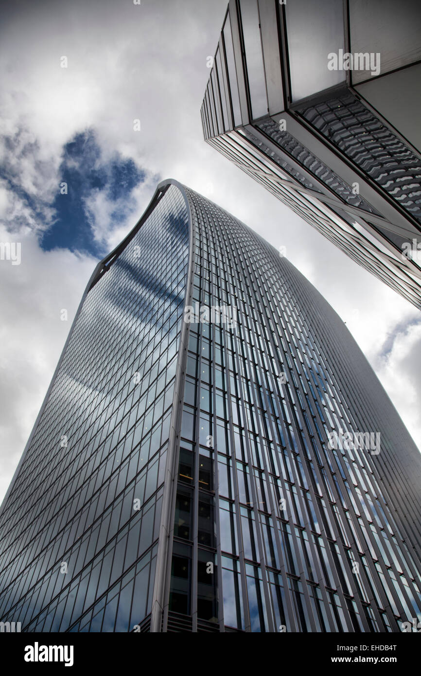 The 'Walkie Talkie' - 20 Fenchurch Street Building from Fenchurch street in London UK Stock Photo