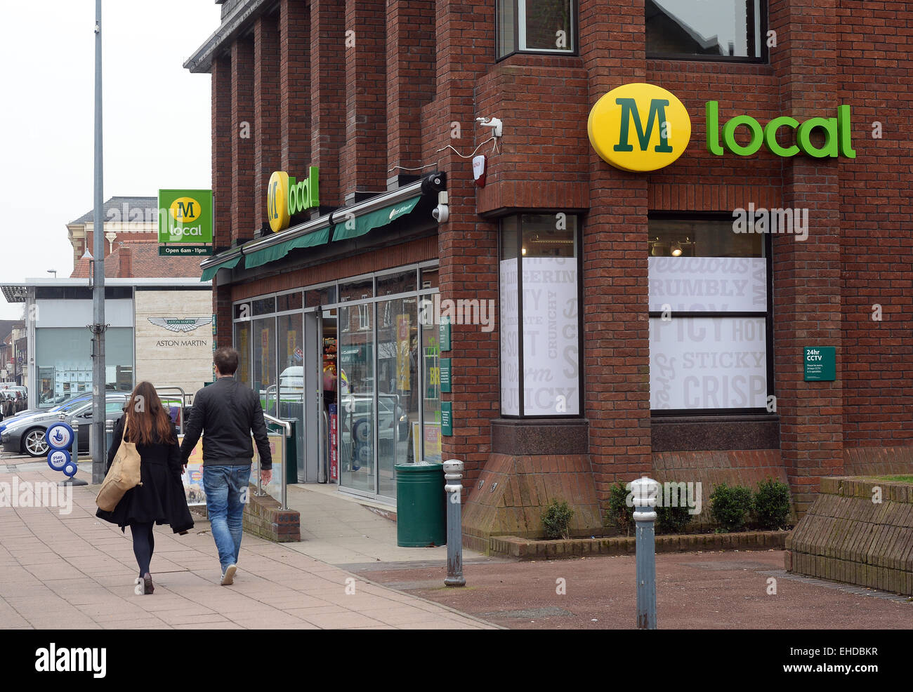 Morrisons Local Convenience Store in Wilmslow, Cheshire, England, UK Stock Photo