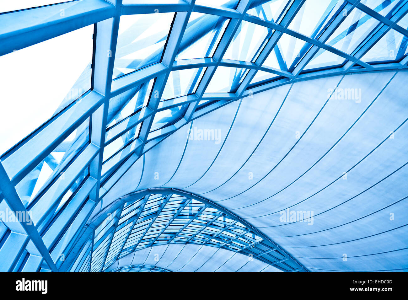 Abstract blue wall interior background Stock Photo - Alamy