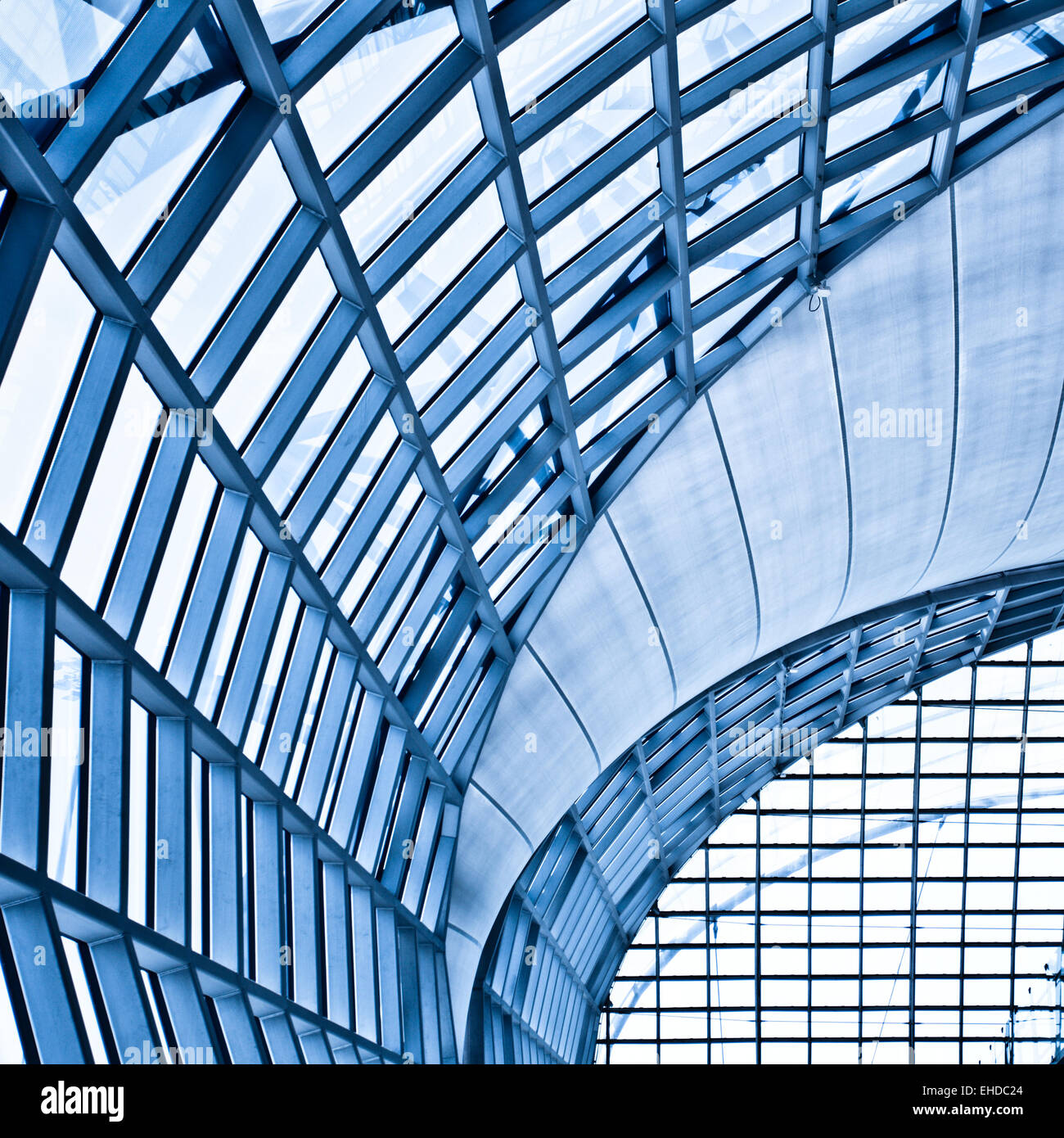Abstract blue wall interior background Stock Photo - Alamy