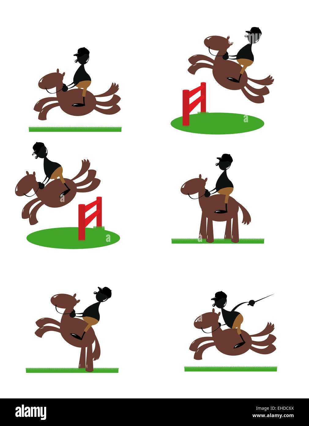 Funny Equitation man Stock Photo Alamy