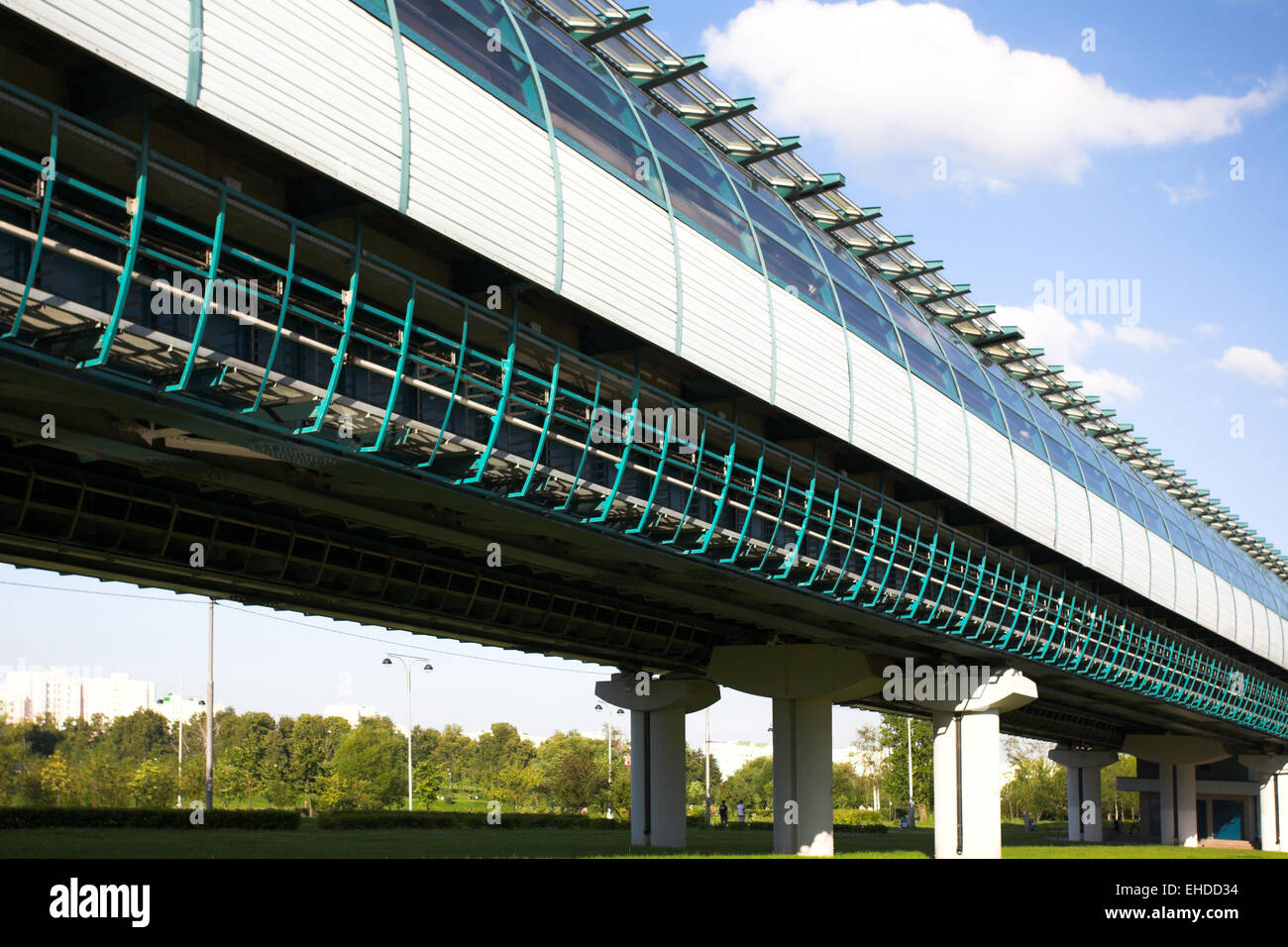 Undeground station on columns in Moscow Stock Photo - Alamy
