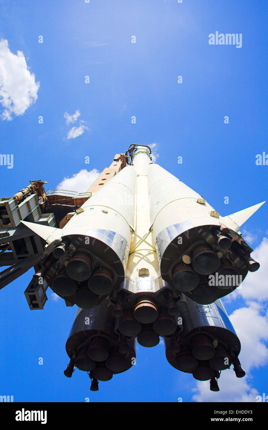 Spaceship rocket Stock Photo