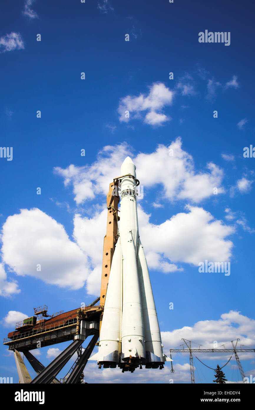 Spaceship rocket Stock Photo