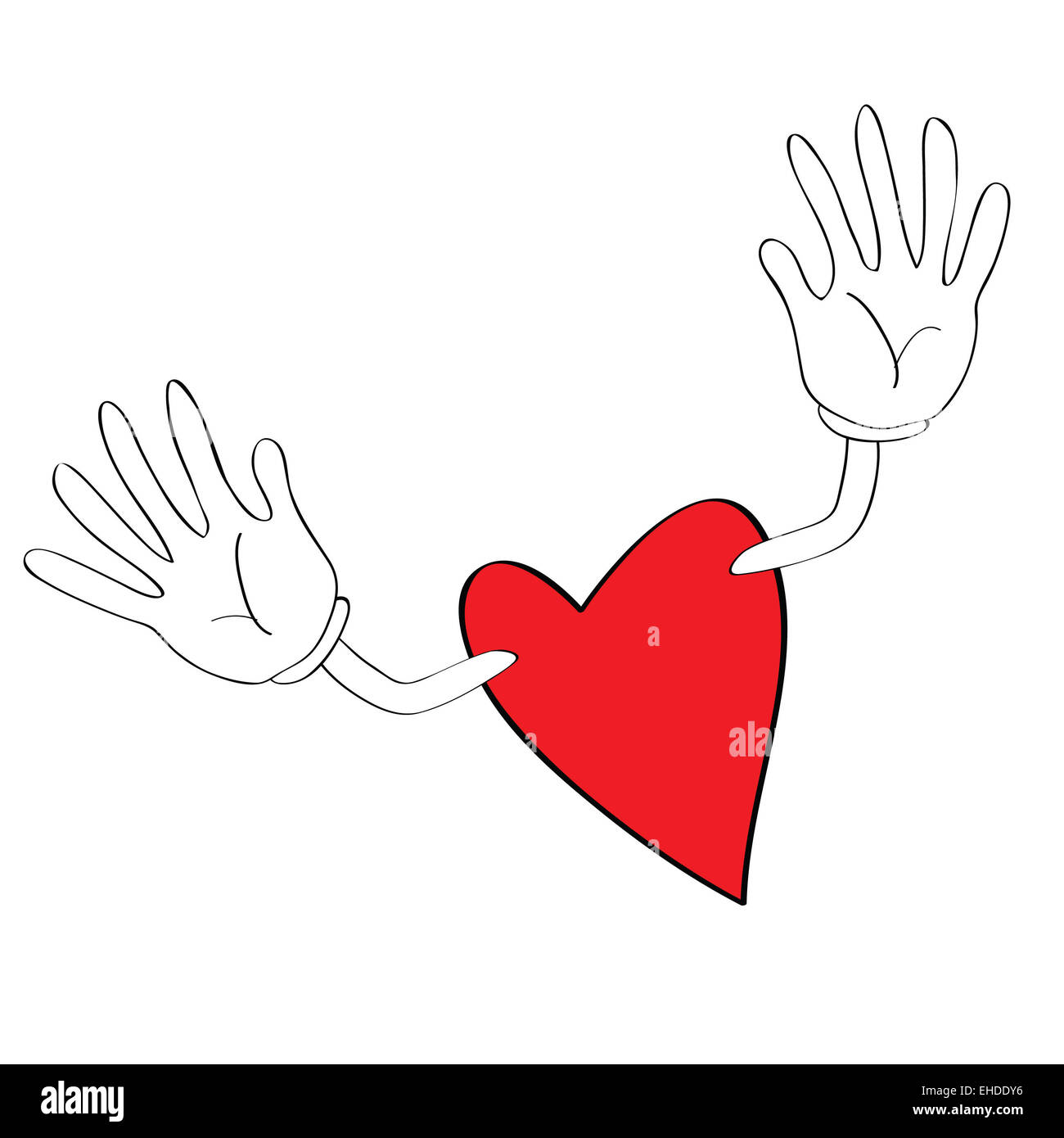 heart cartoon Stock Photo