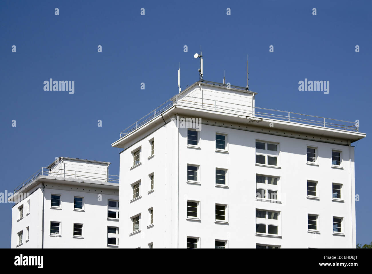 Weiße Hochhäuser - White buildings Stock Photo