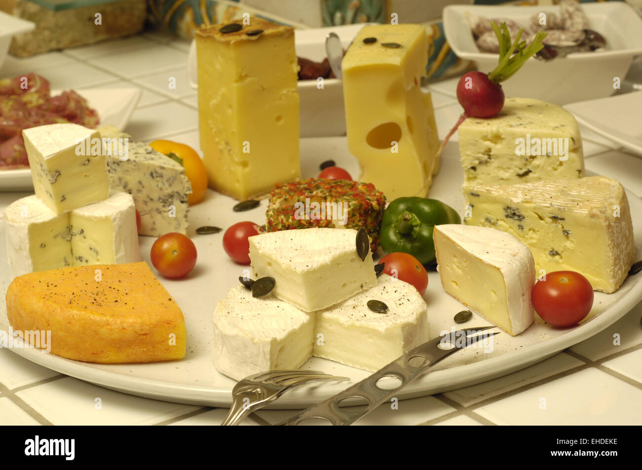 Assortment Breakfast Cheese Cheese Tray Choice Decoration Dessert