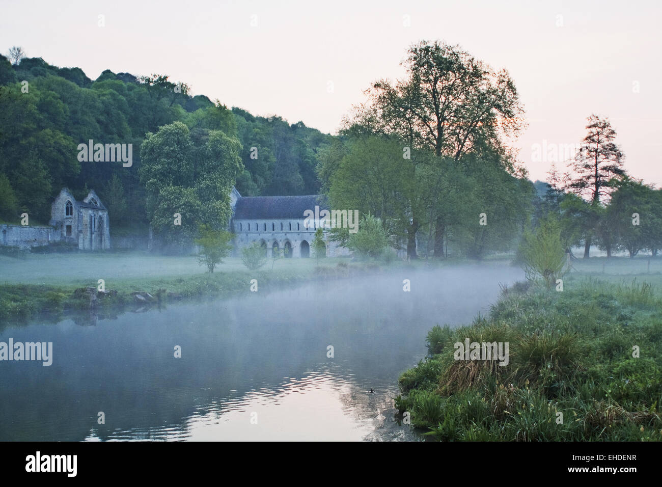 Abbaye de Fontaine Guerard, Normandy, France Stock Photo