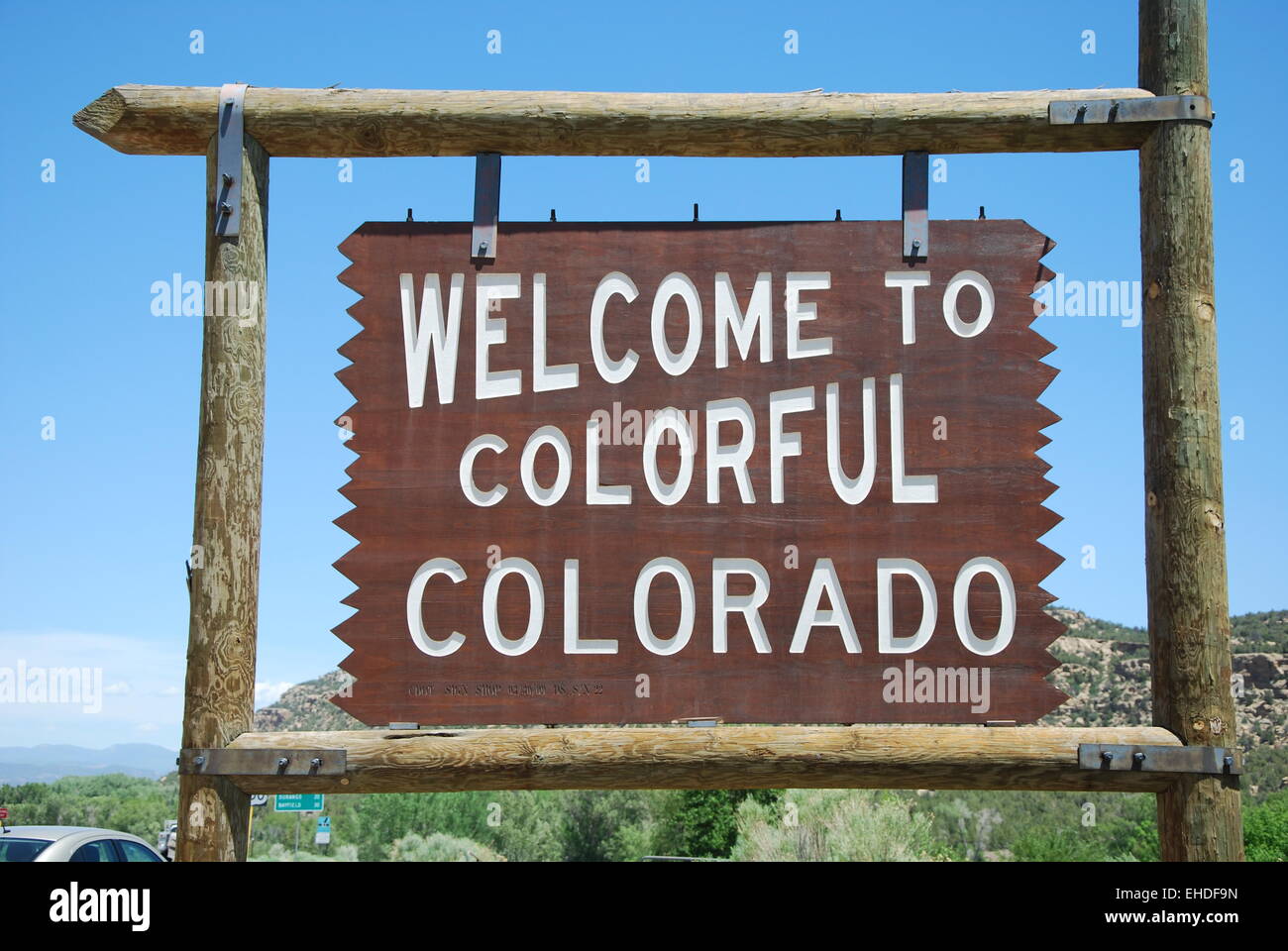 American Welcome Sign Stock Photo - Alamy