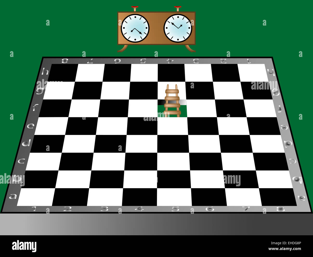 chess, ladder and clock Stock Photo Alamy