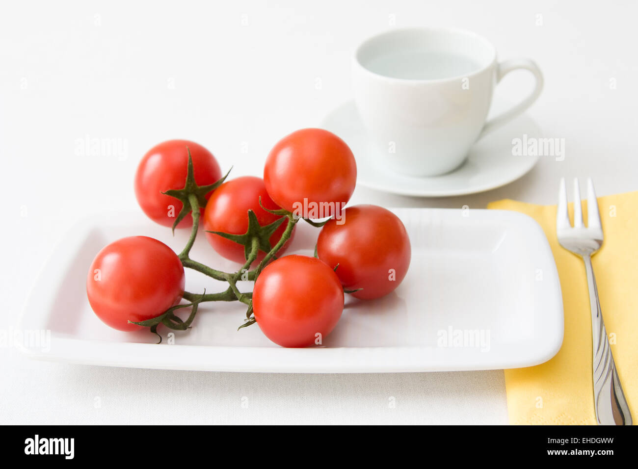 Tomaten und Wasser - Tomatoes and Water Stock Photo