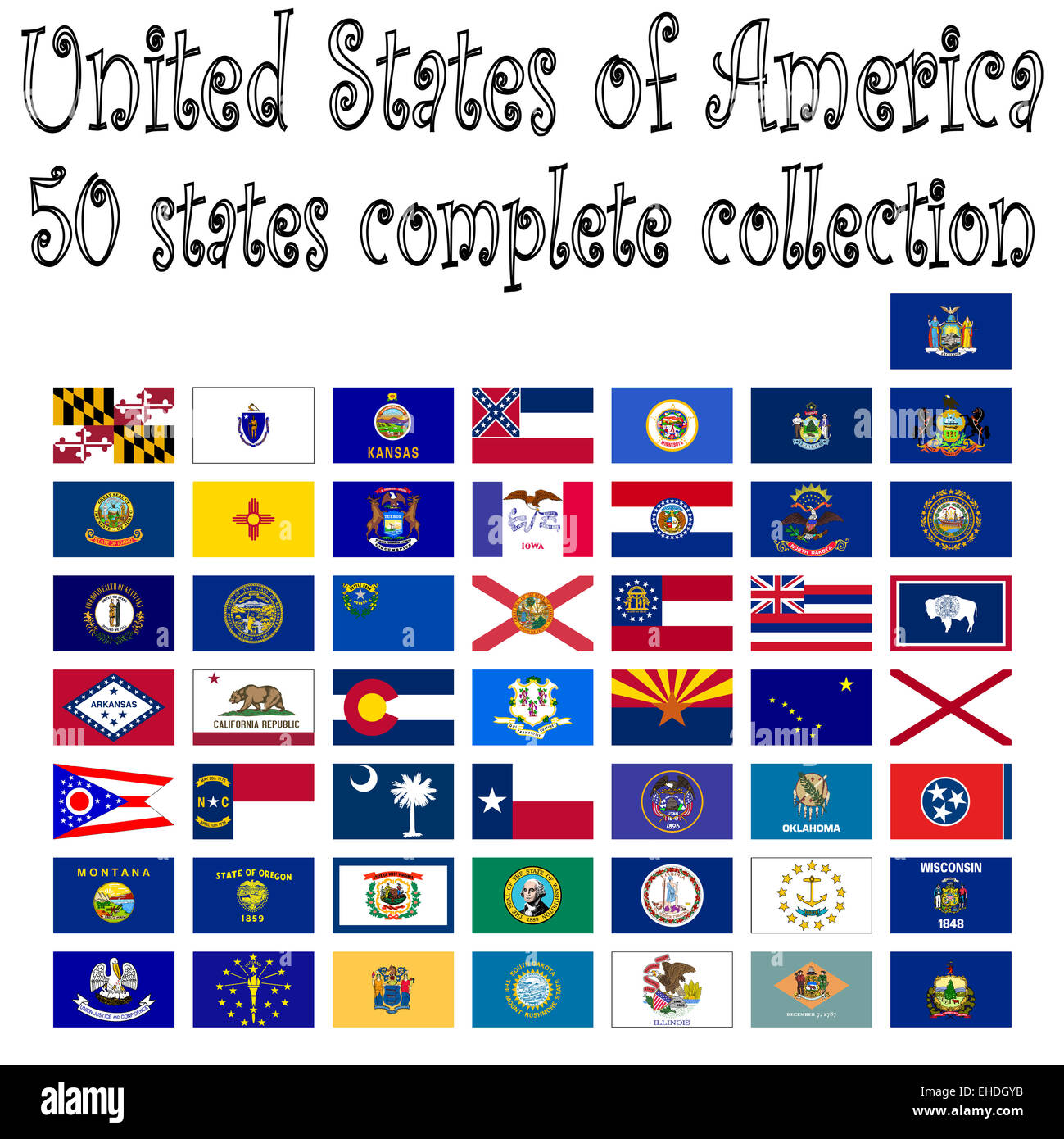 united states of america collection Stock Photo