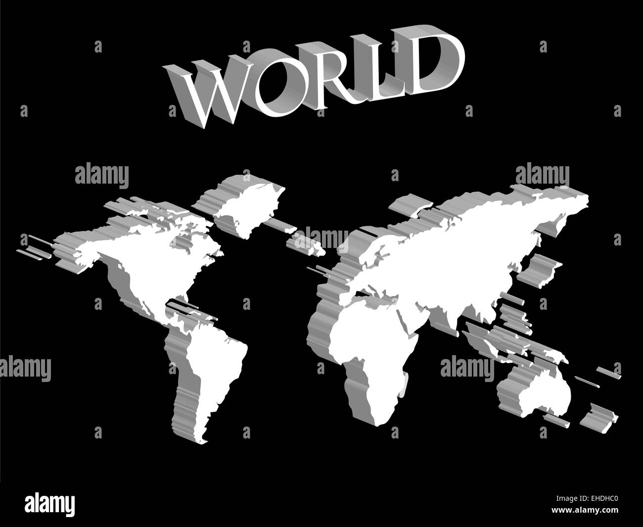 World map black and white countries hi-res stock photography and images ...