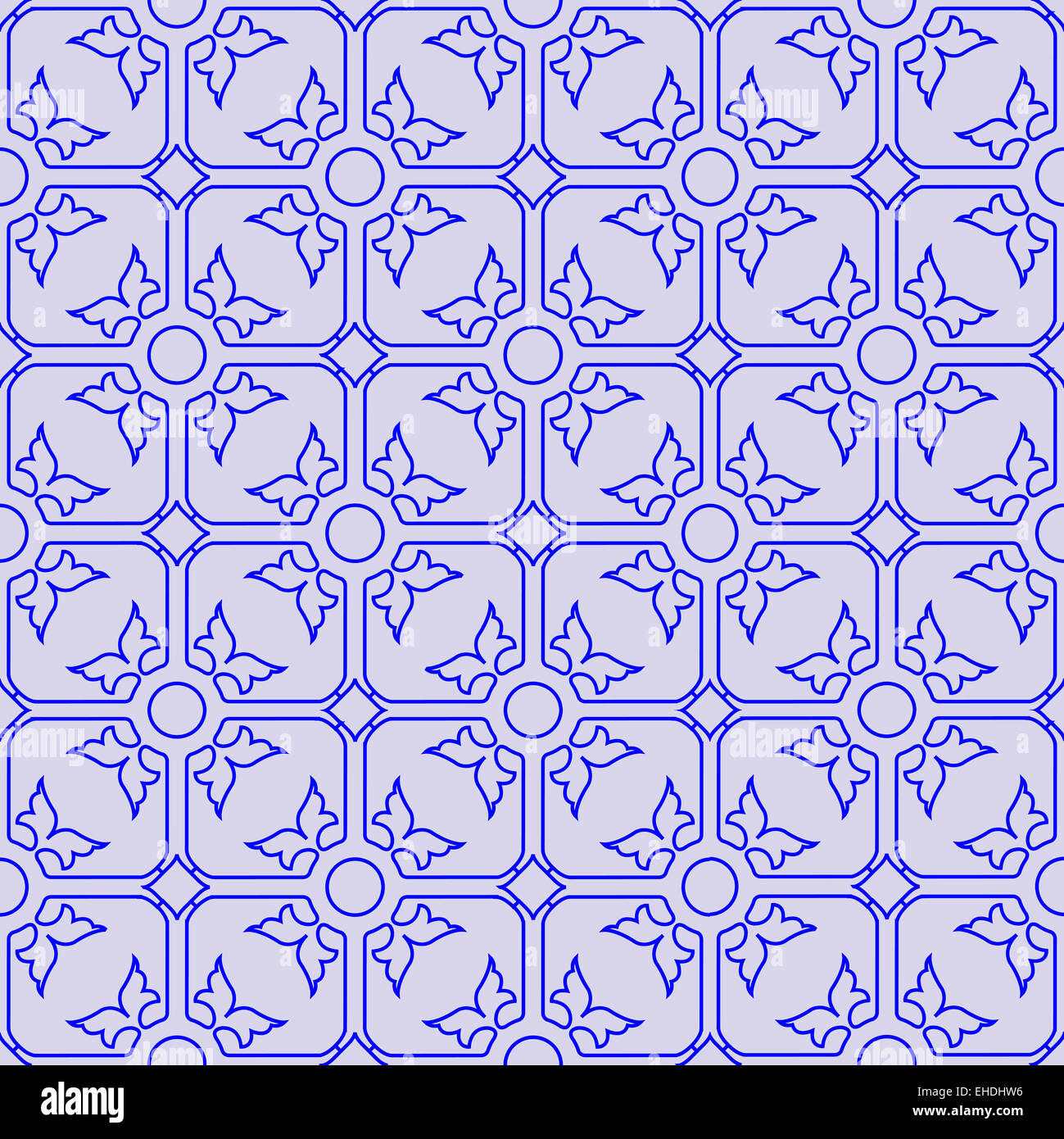floral seamless blue pattern Stock Photo - Alamy