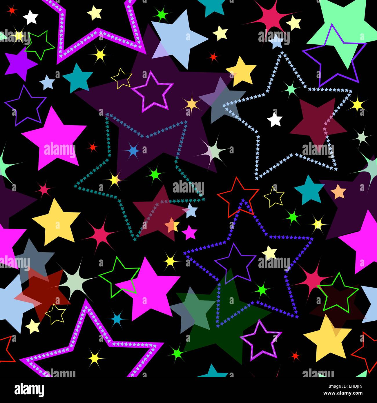 Seamless pattern with stars Stock Photo - Alamy