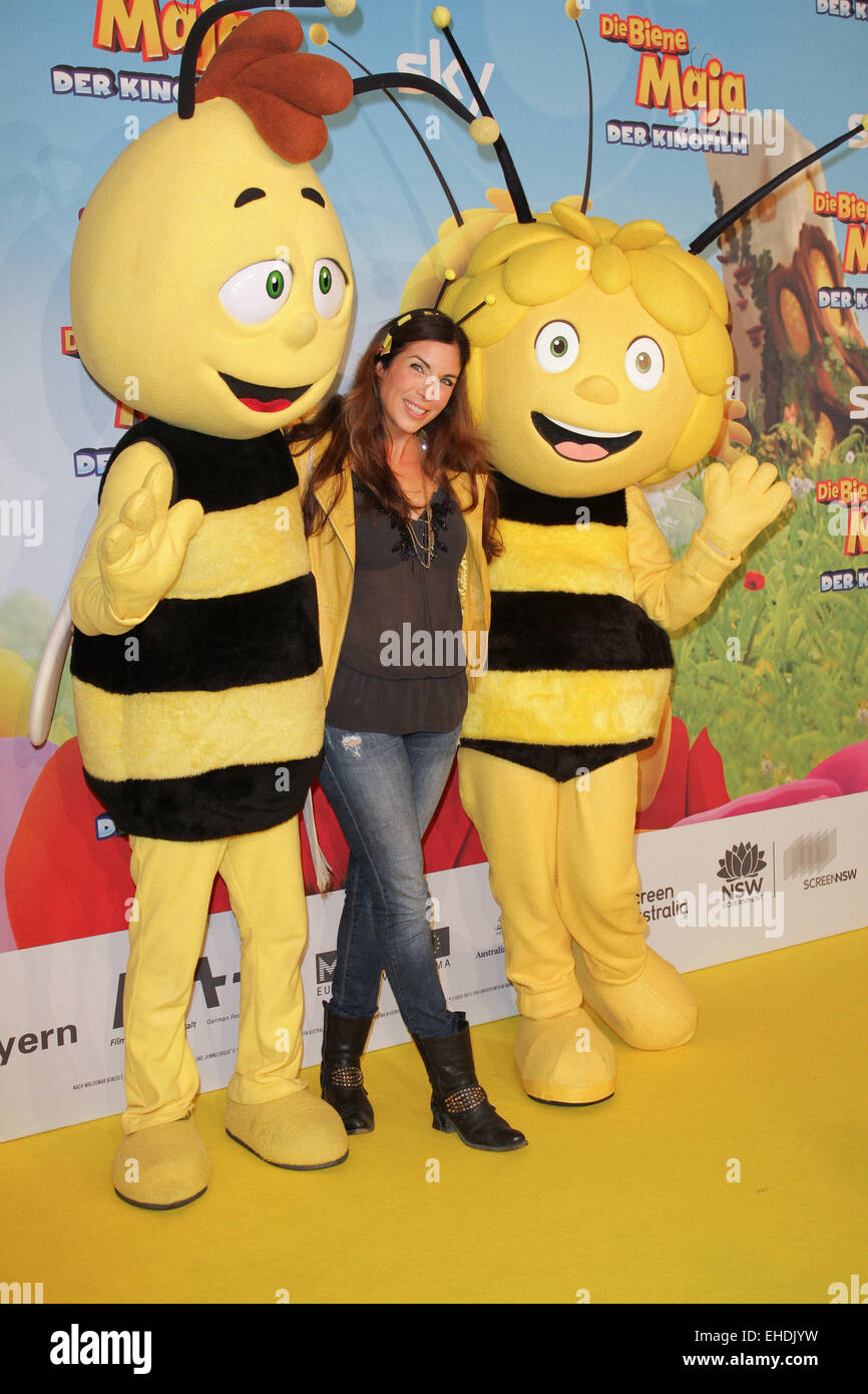 Premiere of 'Die Biene Maja - Der Kinofilm' at Mathäser Filmpalast. Featuring: Alexandra Polzin Where: Munich, Germany When: 07 Sep 2014 Stock Photo