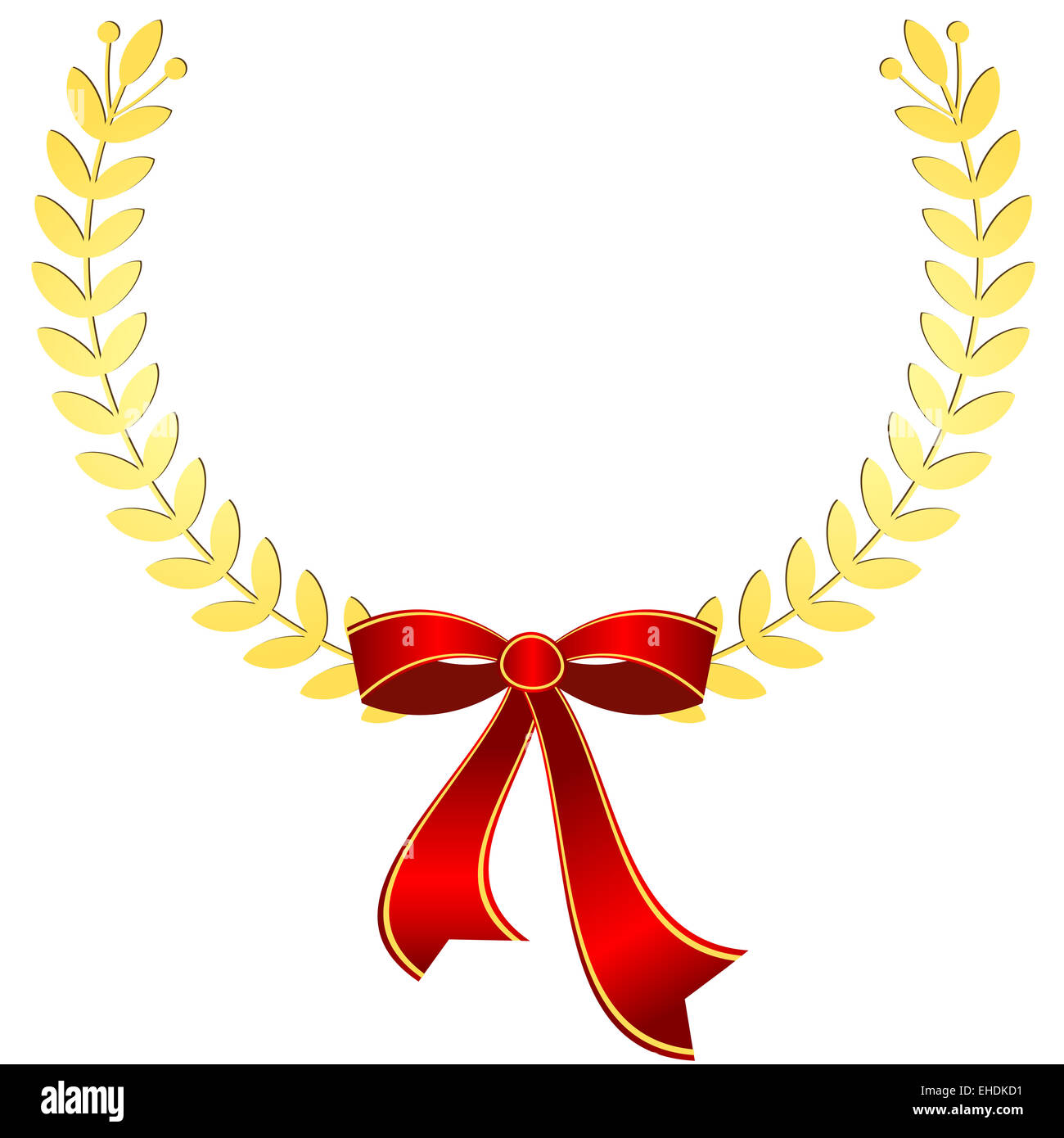 Laurel wreath gold Cut Out Stock Images & Pictures Alamy
